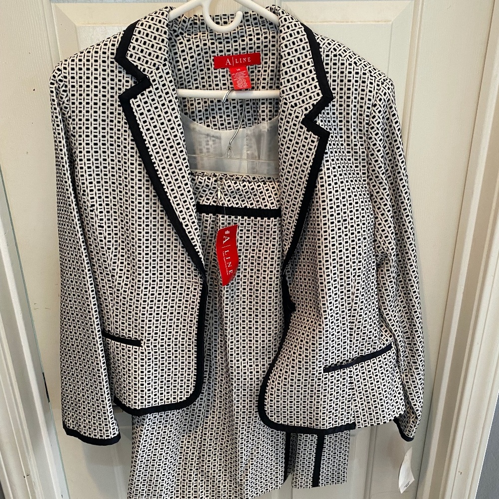 A Line Jacket and Skirt Lined